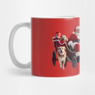 Santa Claus and dogs at Christmas! Mug